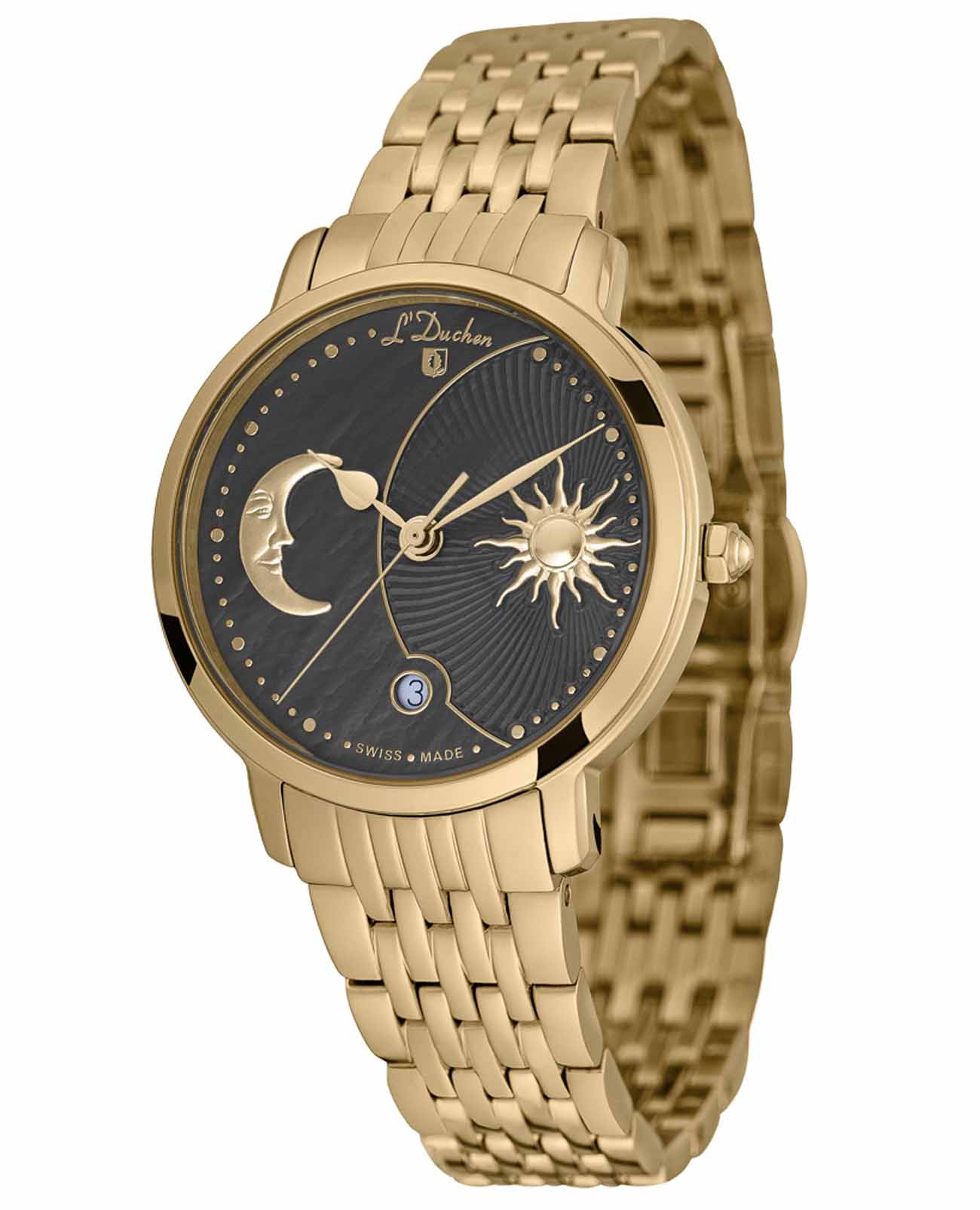 L'Duchen L'Duchen Day & Night D 781.20.31 , наручные женские часы фото под углом